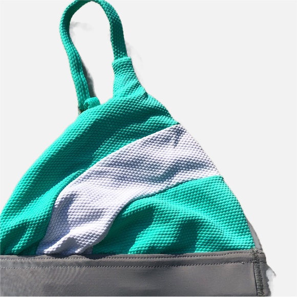 Dkoko Plus Triangle Surfing Athletic Swimsuit Bikini Bathing Suit Top XL - Picture 6 of 11